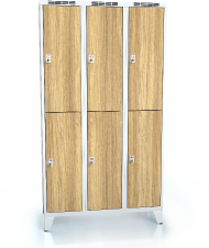 Divided cloakroom locker ALDERA with feet 1920 x 1050 x 500